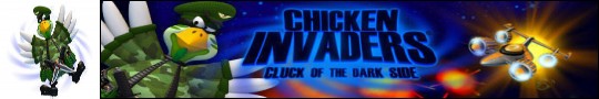 Logo gry Chicken Invaders 5: Cluck of the Dark Side