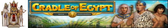 Logo gry Cradle of Egypt. Edycja kolekcjonerska