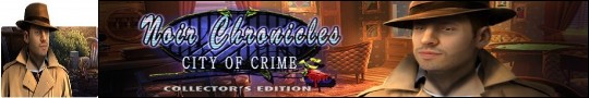 Logo gry Noir Chronicles. City of Crime. Collector's Edition