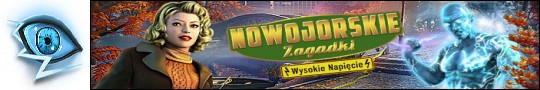 Logo gry Nowojorskie Zagadki: Wysokie Napicie