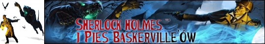 Logo gry Sherlock Holmes i Pies Baskerville'�w